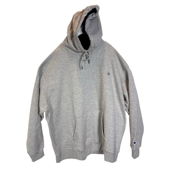 New Champion Men's Light Grey Hoodie Sweatshirt Fleece Pullover Sz XXXL - Picture 1 of 8